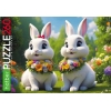 Пазлы  260 элементов (220x330 мм) Хатбер Зайчата