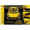 Альбом для рисования на спирали 24 л.A4 Хатбер Yellow supercar (лак)