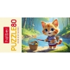 Пазлы   80 элементов (165x230 мм) Хатбер Котик-рыбак